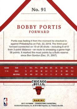 2017-18 Panini Cornerstones #91 Bobby Portis Back