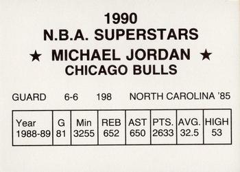 1990 N.B.A. Superstars (Black Back) (unlicensed) #NNO Michael Jordan Back