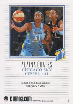 2018 Rittenhouse WNBA #9 Alaina Coates Back