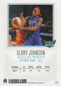 2018 Rittenhouse WNBA #32 Glory Johnson Back
