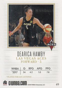 2018 Rittenhouse WNBA #49 Dearica Hamby Back