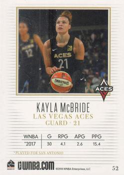 2018 Rittenhouse WNBA #52 Kayla McBride Back