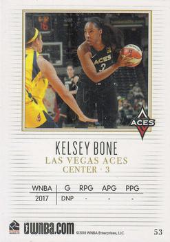2018 Rittenhouse WNBA #53 Kelsey Bone Back