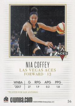2018 Rittenhouse WNBA #56 Nia Coffey Back