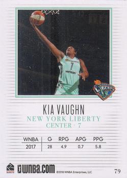 2018 Rittenhouse WNBA #79 Kia Vaughn Back