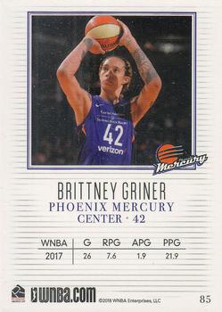 2018 Rittenhouse WNBA #85 Brittney Griner Back