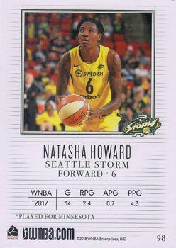 2018 Rittenhouse WNBA #98 Natasha Howard Back