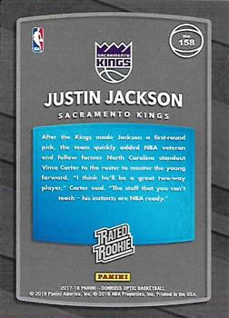2017-18 Donruss Optic - Red and Yellow #158 Justin Jackson Back