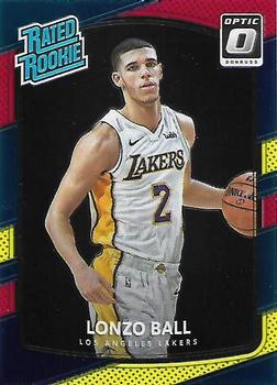 2017-18 Donruss Optic - Red and Yellow #199 Lonzo Ball Front