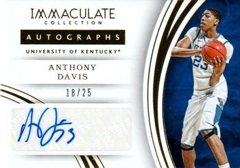2016-17 Panini Immaculate Collection Collegiate - Autographs #92 Anthony Davis Front