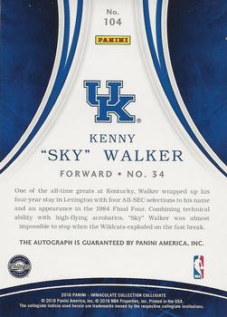 2016-17 Panini Immaculate Collection Collegiate - Autographs Gold #104 Kenny 
