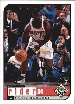 1998-99 UD Choice Preview #117 Isaiah Rider Front