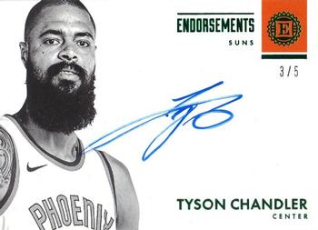 2017-18 Panini Encased - Endorsements Green #E-TCH Tyson Chandler Front