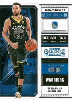 2018 Panini Contenders Draft Picks #49 Stephen Curry Front