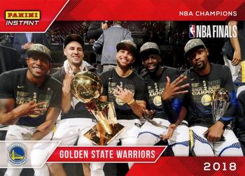 2017-18 Panini Instant Golden State Warriors NBA Champions #28 Golden State Warriors Front