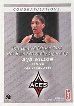 2018 Rittenhouse WNBA - Inscription Autographs #AW3 A'ja Wilson Back
