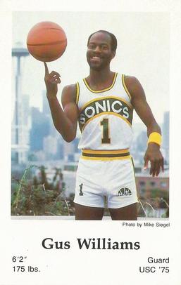 1983-84 Seattle SuperSonics Police #NNO Gus Williams Front