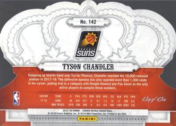 2017-18 Panini Crown Royale - Crystal Black #142 Tyson Chandler Back