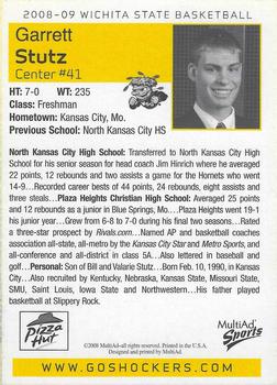 2008-09 MultiAd Wichita State Shockers #NNO Garrett Stutz Back