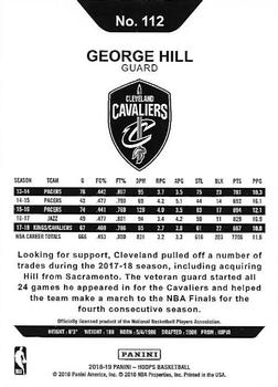 2018-19 Hoops #112 George Hill Back