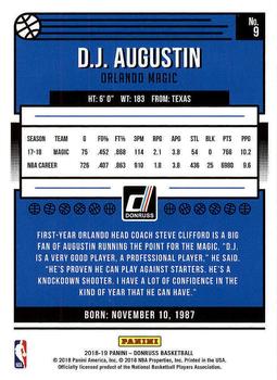 2018-19 Donruss #9 D.J. Augustin Back