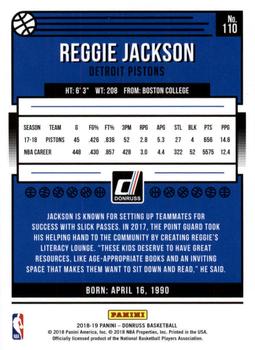 2018-19 Donruss #110 Reggie Jackson Back