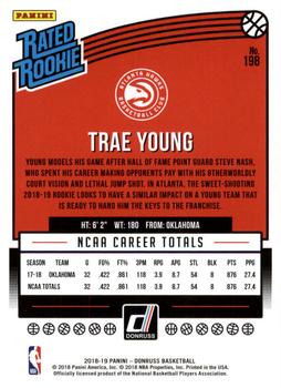 2018-19 Donruss #198 Trae Young Back