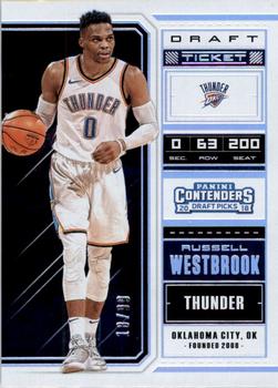 2018 Panini Contenders Draft Picks - Draft Ticket #47 Russell Westbrook Front