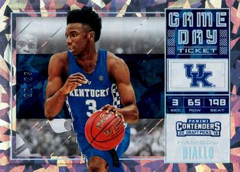 2018 Panini Contenders Draft Picks - Game Day Ticket Cracked Ice #26 Hamidou Diallo Front
