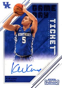2018 Panini Contenders Draft Picks - Game Day Ticket Signatures #5 Kevin Knox Front