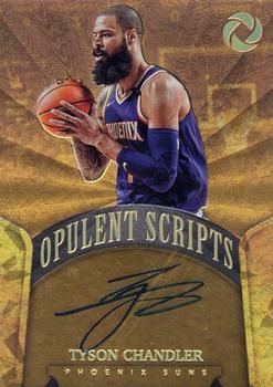 2017-18 Panini Opulence - Opulent Scripts Holo Gold #OS-TCH Tyson Chandler Front
