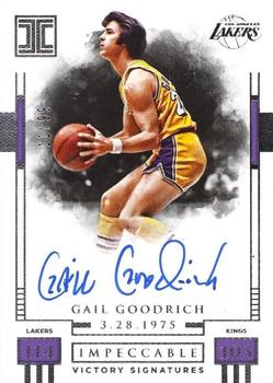 2017-18 Panini Impeccable - Impeccable Victory Signatures #IV-GGR Gail Goodrich Front