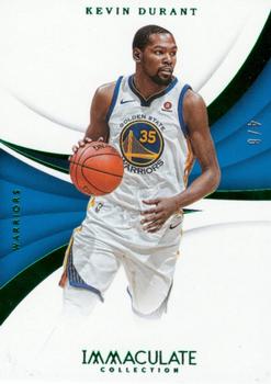 2017-18 Panini Immaculate Collection - Emerald #95 Kevin Durant Front