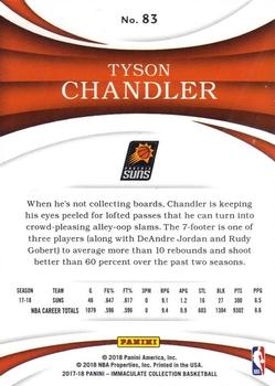 2017-18 Panini Immaculate Collection - Red #83 Tyson Chandler Back