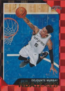 2018-19 Hoops - Red Checkerboard #73 Dejounte Murray Front