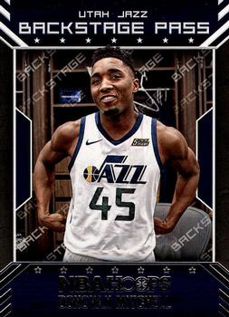 2018-19 Hoops - Backstage Pass #BSP-6 Donovan Mitchell Front