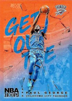 2018-19 Hoops - Get Out The Way #GOW-12 Paul George Front