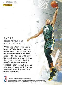 2018-19 Hoops - Get Out The Way Holo #GOW-19 Andre Iguodala Back