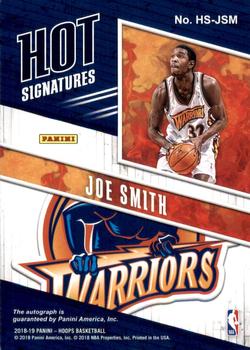 2018-19 Hoops - Hot Signatures #HS-JSM Joe Smith Back