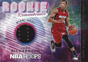 2018-19 Hoops - Rookie Remembrance #RR-JR Josh Richardson Front