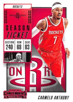 2018-19 Panini Contenders #48 Carmelo Anthony Front