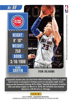 2018-19 Panini Contenders #66 Blake Griffin Back