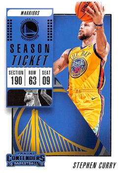 2018-19 Panini Contenders #86 Stephen Curry Front