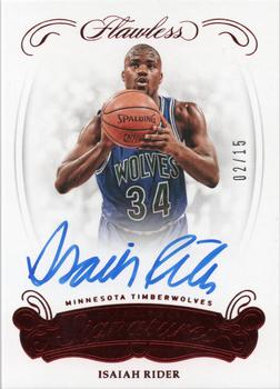 2017-18 Panini Flawless - Excellence Signatures Ruby #ES-IR Isaiah Rider Front