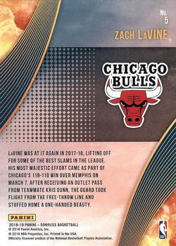 2018-19 Donruss - All Clear for Takeoff #5 Zach LaVine Back
