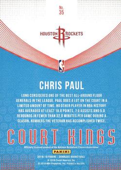 2018-19 Donruss - Court Kings #35 Chris Paul Back