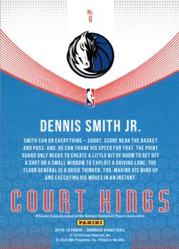2018-19 Donruss - Court Kings Press Proof #6 Dennis Smith Jr. Back