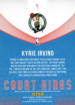 2018-19 Donruss - Court Kings Press Proof #7 Kyrie Irving Back