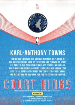 2018-19 Donruss - Court Kings Press Proof #33 Karl-Anthony Towns Back
