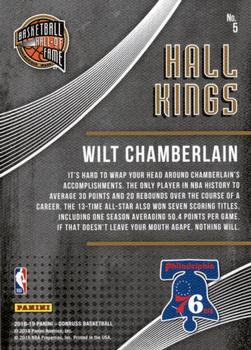 2018-19 Donruss - Hall Kings Press Proof #5 Wilt Chamberlain Back